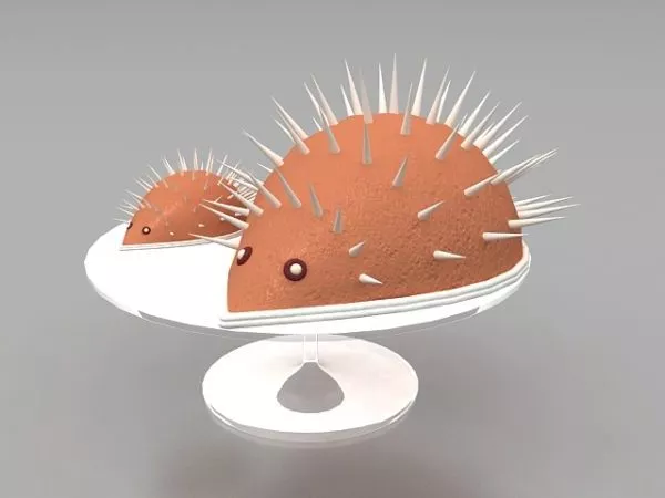 Decorative Chocolate Cake 3d model