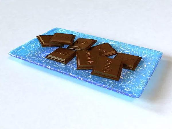Tableware Plates Stack 3d model