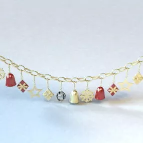 Christmas Bell Decoration 3d model