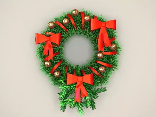Christmas Wreath 3d model Christmas Wreath 3d model