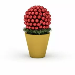 Christmas Decorative Ball Tree 3d model