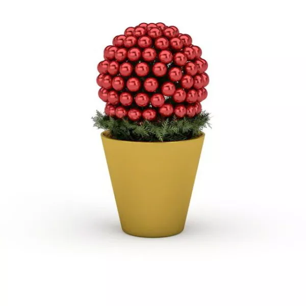 Christmas Decorative Ball Tree 3d model Christmas Decorative Ball Tree 3d model