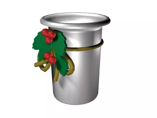 Rustic Steel Bucket 3d model