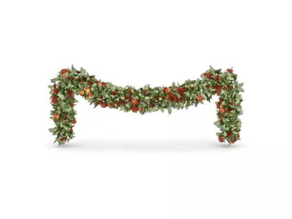 Holiday Christmas Plant Chain Decoration 3d model Holiday Christmas Plant Chain Decoration 3d model