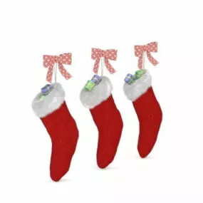 Christmas Hanging Stocking Craft 3d model