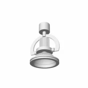 Chrome Material Ceiling Spotlight 3d model