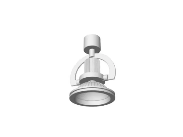 Chrome Material Ceiling Spotlight 3d model Chrome Material Ceiling Spotlight 3d model