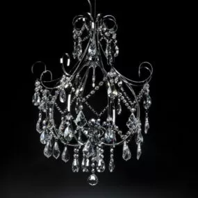Vintage Home Crystal Chandelier Lighting 3d model