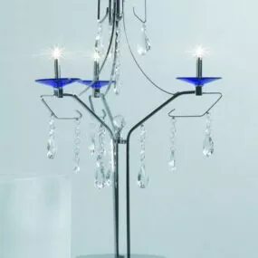 Chrome Decorative Crystal Table Lamp 3d model