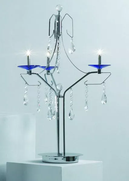 Chrome Decorative Crystal Table Lamp 3d model Chrome Decorative Crystal Table Lamp 3d model