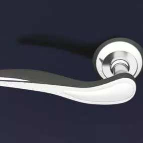 Chrome Material Door Handle 3d model