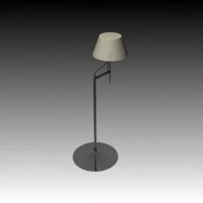 Home Chrome Floor Lamp 3d model