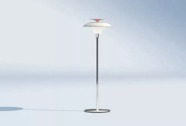 Furniture Chrome Floor Light 3d model Furniture Chrome Floor Light 3d model