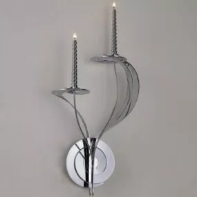 Luxury House Chrome Led Wall Lamp 3d model