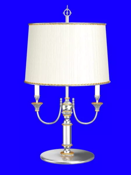 Vintage Chrome Table Lamp 3d model Vintage Chrome Table Lamp 3d model