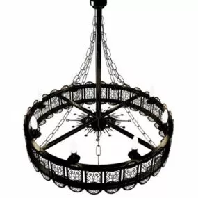 Church Vintage Chandelier 3d model