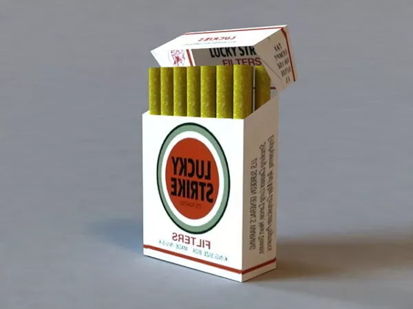 Western Cigarette Box 3d model Western Cigarette Box 3d model