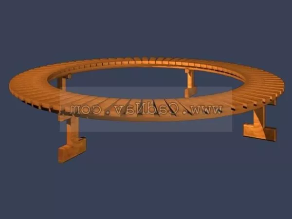 Park Circular Park Bench 3d model Park Circular Park Bench 3d model