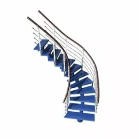 Interior Circular Stairs 3d model