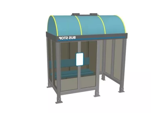 Common Bus Stop Station 3d model