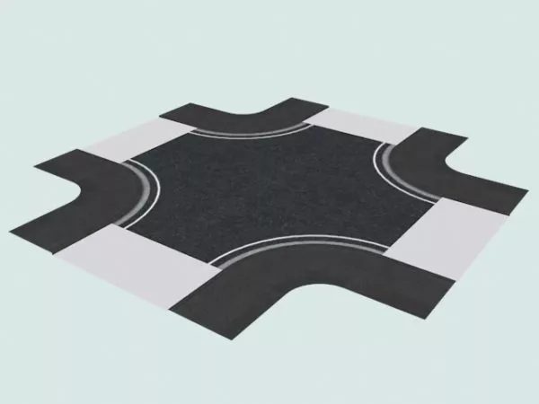 Street Barrier Element 3d model