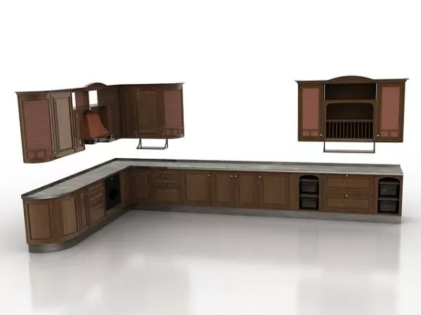 Large Kitchen Hood 3d model