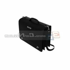 Classic Leather Men Business Briefcase 3d model