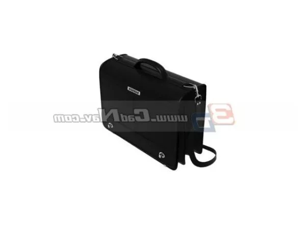 Men Leather Briefcase 3d model