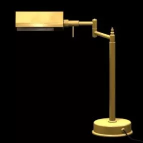 Vintage Brass Desk Lamp Design 3d model