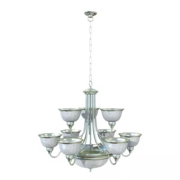 Classic Style Glass Chandelier 3d model Classic Style Glass Chandelier 3d model