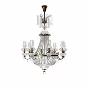 Hotel Classic Chandelier Lighting 3d model