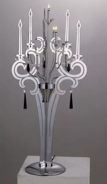 Classic Table Lamp Chrome Material 3d model Classic Table Lamp Chrome Material 3d model