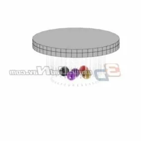 Classic Crystal Design Ceiling Lamp 3d model