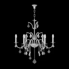 Old Classic Crystal Chandelier 3d model