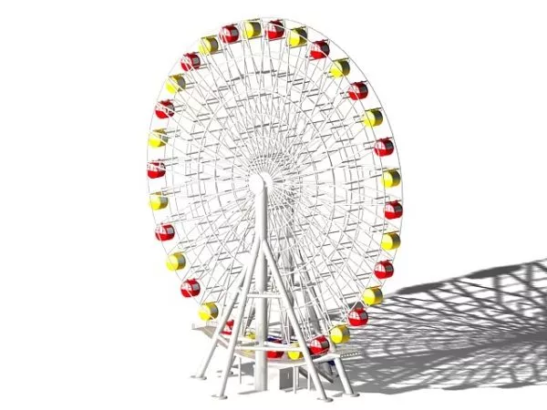 Classic Park Ferris Wheel 3d model Classic Park Ferris Wheel 3d model