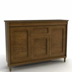 Wooden Classic Sideboard 3d model