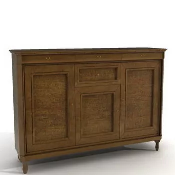 Wooden Classic Sideboard 3d model Wooden Classic Sideboard 3d model