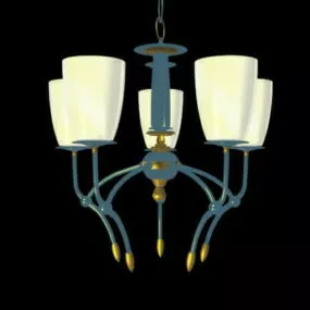 Classic Shapes Pendant Chandelier 3d model