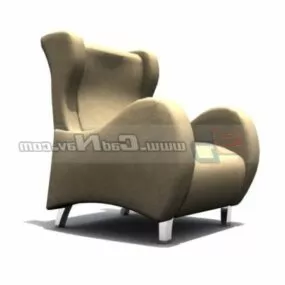 Classic Sofa Chair Retro Style 3d model