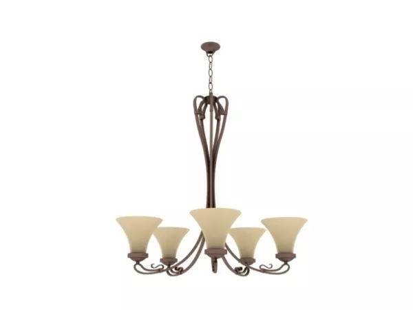 Antique Style Copper Pendant Light 3d model Antique Style Copper Pendant Light 3d model