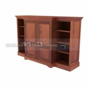 Vintage Living Room Side Cabinet 3d model