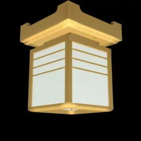 Home Vintage Square Ceiling Light 3d model