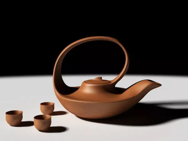 Ancient Chinese Gold Wine Cup 3d model