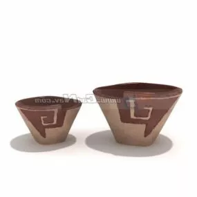 Clay Salad Bowl 3d model