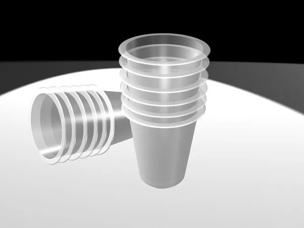 Honey In Glass Cup With Spoon 3d model
