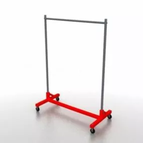 Home Clothes Display Rack 3d model