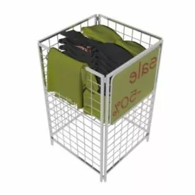 Supermarket Clothes Storage Basket 3d model