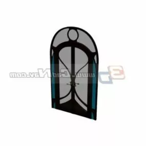 Club Exterior Door Design 3d model