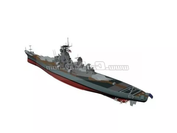 Battleship Tcg Heybeliada 3d model
