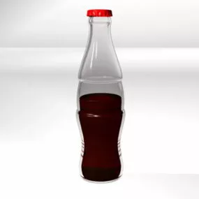 Coca Cola Haft Bottle 3d model